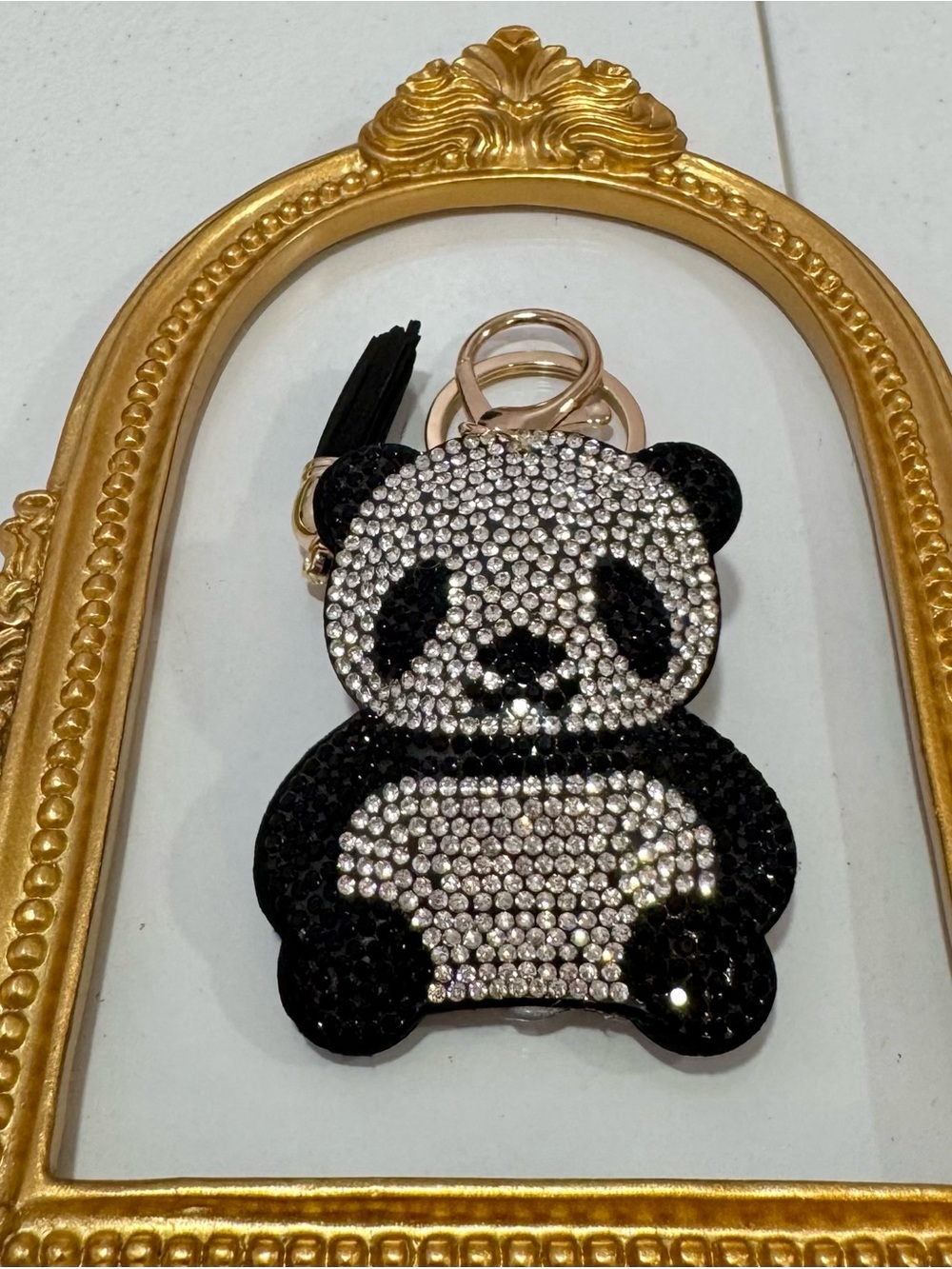 New Sparkling Panda Keychain